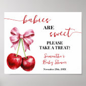 Baby's zijn lief Neem een traktatie Cherry Baby sh Poster (Voorkant)
