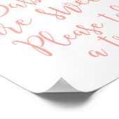 Baby's zijn lief Neem een Treat-bord. Poster (Hoek)