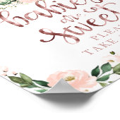 Baby's zijn lief Neem een Treatbord. Poster (Hoek)