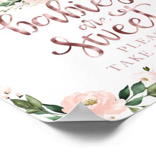 Baby's zijn lief Neem een Treatbord. Poster