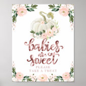 Baby's zijn lief Neem een Treatbord. Poster