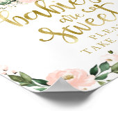 Baby's zijn lief Neem een Treatbord. Poster (Hoek)