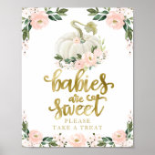 Baby's zijn lief Neem een Treatbord. Poster (Voorkant)