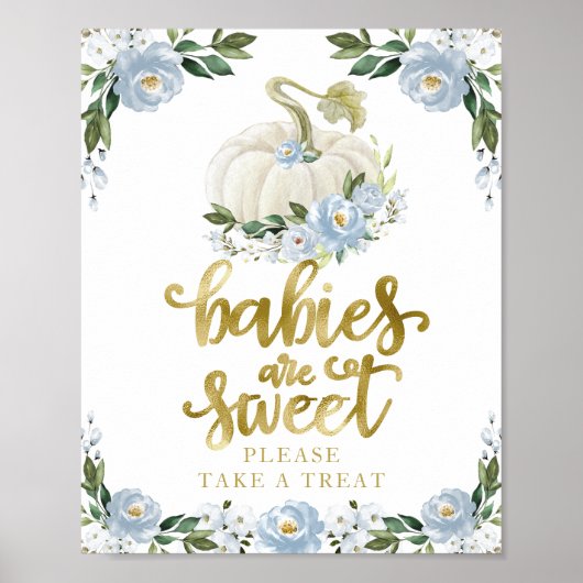 Baby's zijn lief Neem een Treatbord. Poster (Voorkant)