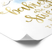 Baby's zijn lief Neem een Treatbord. Poster (Hoek)