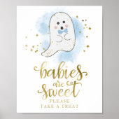 Baby's zijn lief Neem een Treatbord. Poster (Voorkant)