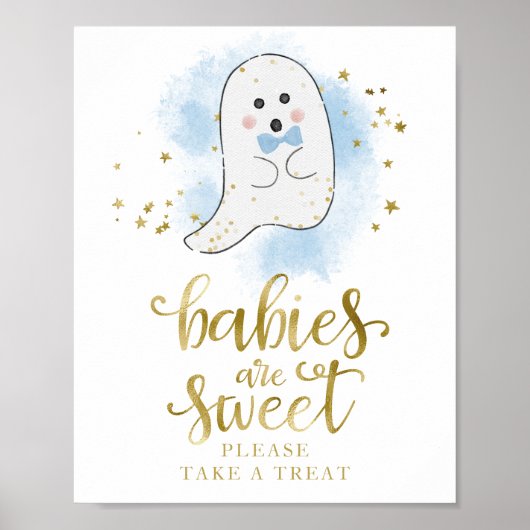 Baby's zijn lief Neem een Treatbord. Poster (Voorkant)