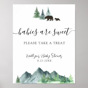 Baby's zijn lief Neem een Treatbord. Poster
