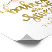 Baby's zijn lief Neem een Treatbord. Poster (Hoek)