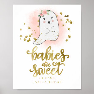 Baby's zijn lief Neem een Treatbord. Poster