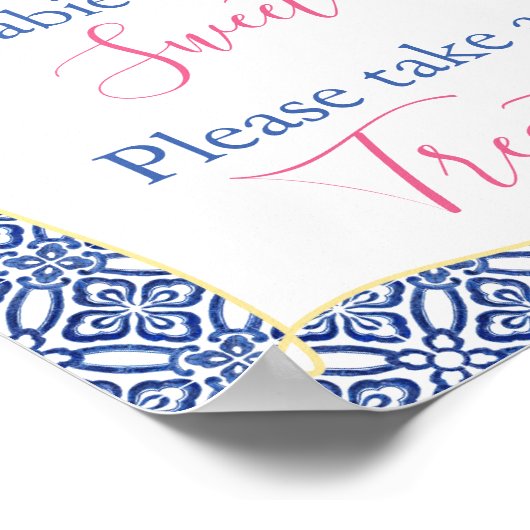 Baby's zijn lief Neem een Treintlemon-douche. Poster (Hoek)