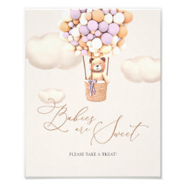 Baby's zijn lief Neem een Treintteken. Foto Afdruk