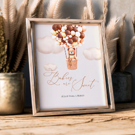 Baby's zijn lief Neem een Treintteken. Foto Afdruk