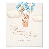 Baby's zijn lief Neem een Treintteken. Foto Afdruk (Voorkant)