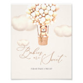 Baby's zijn lief Neem een Treintteken. Foto Afdruk (Voorkant)