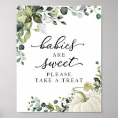 Baby's zijn Lief, Pak een Snoepje Bord Poster (Voorkant)
