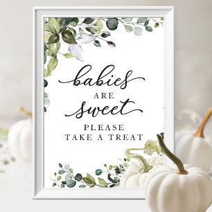 Baby's zijn Lief, Pak een Snoepje Bord Poster