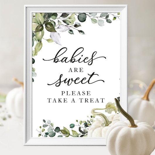 Baby's zijn Lief, Pak een Snoepje Bord Poster