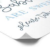 Baby's zijn lieve jongens teken poster (Hoek)