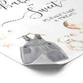 Baby's zijn lieve kleren Boho Geslacht onthullen Poster (Hoek)