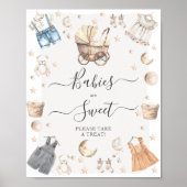 Baby's zijn lieve kleren Boho Geslacht onthullen Poster (Voorkant)