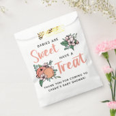 Baby's zijn lieve perziken Baby shower dank u Bedankzakje (Gezegeld)