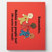 Baby's zijn ook mensen! fotoplaat (Voorkant)