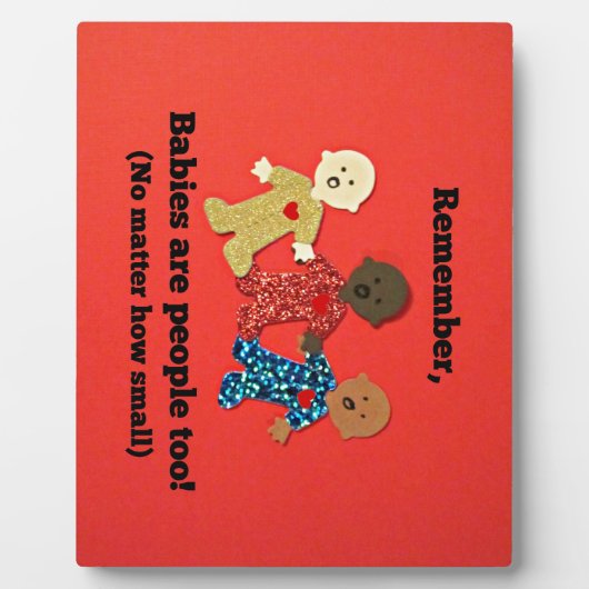 Baby's zijn ook mensen! fotoplaat (Voorkant)