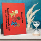 Baby's zijn ook mensen! fotoplaat (Zijkant)