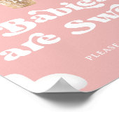 Baby's zijn Schattig Neem Alsjeblieft Een Snoepje  Poster (Hoek)