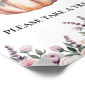 Baby's zijn Sweet Baby shower Bloemen Pompoen Trak Poster (Hoek)