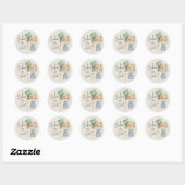 Baby's zijn Sweet Boho Nursery Favor Ronde Sticker (Vel)