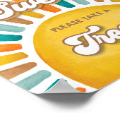 Baby's zijn Sweet Boho Sunshine Baby shower Sign Poster (Hoek)