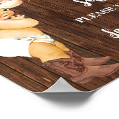 Baby's zijn Sweet die Cowboy-Baby shower behandele Poster (Hoek)