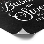 Baby's zijn Sweet Halloween Baby shower Sign Poster (Hoek)