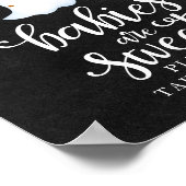 Baby's zijn Sweet Halloween Baby shower Sign Poster (Hoek)