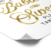 Baby's zijn Sweet Halloween Baby shower Sign Poster (Hoek)