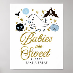 Baby's zijn Sweet Halloween Baby shower Sign Poster