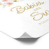 Baby's zijn Sweet Herfst Gender onthulling Baby sh Poster (Hoek)