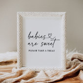 Baby's zijn Sweet Modern Script Baby shower Sign Poster