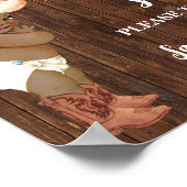 Baby's zijn Sweet Take Treat AA Cowboy Baby shower Poster (Hoek)