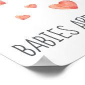 Baby's zijn Sweet Waterverf Treats Sign Poster (Hoek)