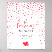 Baby's zijn zoet Baby shower teken digitaal of pri Poster (Voorkant)