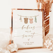 Baby's zijn zoet dessert teken | Boho Gender onthu Poster