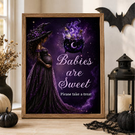Baby's zijn Zoet Een Baby Brouwt Heksen Baby Borre Poster
