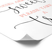 Baby's zijn zoet en nemen roze goudbloem. poster (Hoek)