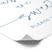 Baby's zijn zoet gebak - Twinkle Little Star Boy Poster (Hoek)