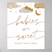 Baby's zijn zoet gebak - Twinkle Little Star Poster (Voorkant)