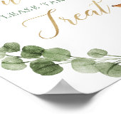 Baby's zijn zoet Herten groen goud baby shower Poster (Hoek)