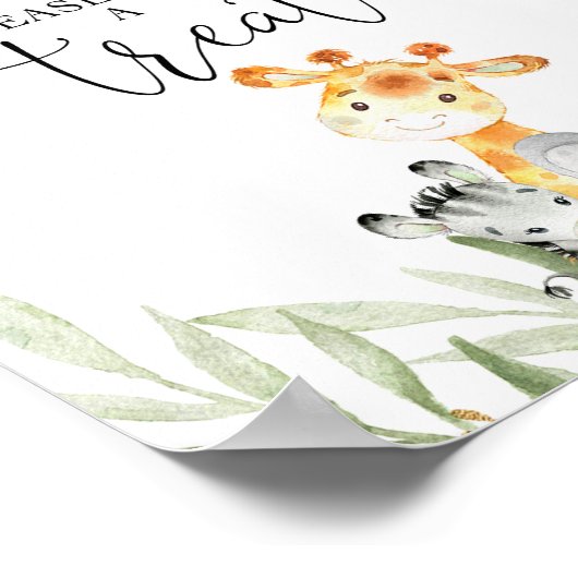 Baby's zijn zoet, neem alstublieft een veilig trac poster (Hoek)